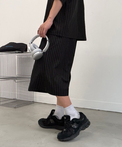 UNDERSTATEMENTs ワイドパンツ ハーフパンツ スラックス 短パン 「ユニ