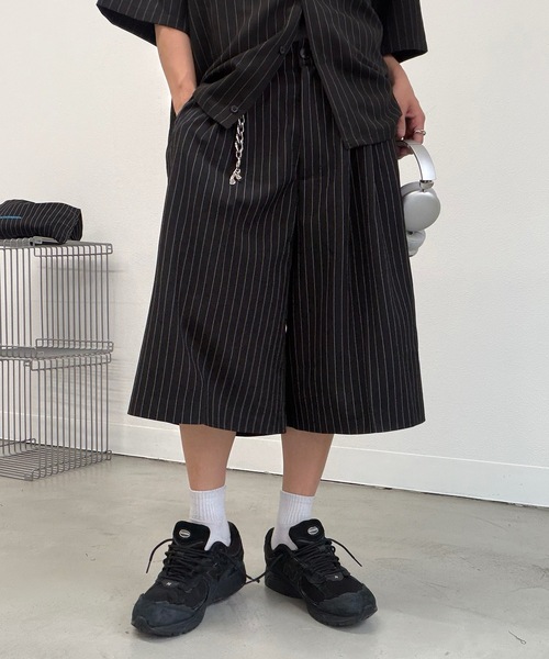 UNDERSTATEMENTs ワイドパンツ ハーフパンツ スラックス 短パン 「ユニ