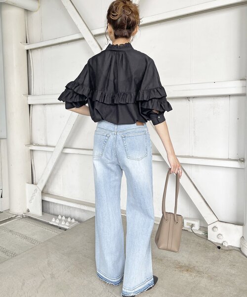 「Spick & Span」 長袖ブラウス FREE グレー レディース_1