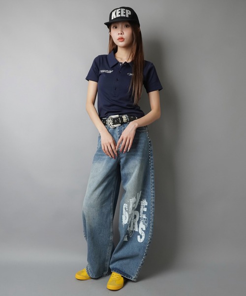 SPINNS（スピンズ） ポロシャツ ポロ シンプルなのに映える。刺繍ロゴ