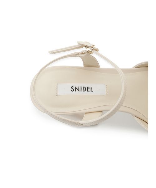 SNIDEL（スナイデル） サンダル プラットフォームリボンサンダル