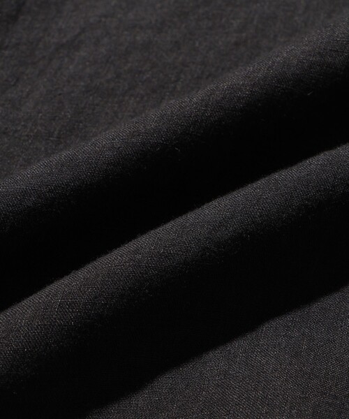 シャツ フレンチリネン レギュラーカラー ショートスリーブ シャツ / ロングシーズン着用可能 メンズの画像