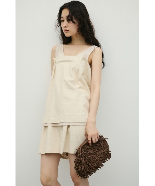 STYLEMIXER（スタイルミキサー） タンクトップ ノースリーブ リネン