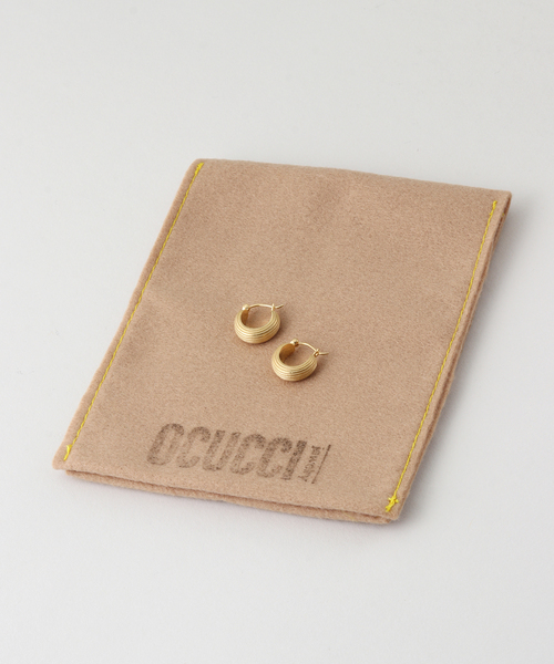 ピアス OCUCCI/オクチ Pierce Hoop-stripe ピアス レディースの画像