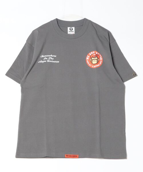 「AAPE BY A BATHING APE」 半袖Tシャツ LARGE グレー系その他2 メンズ_画像2