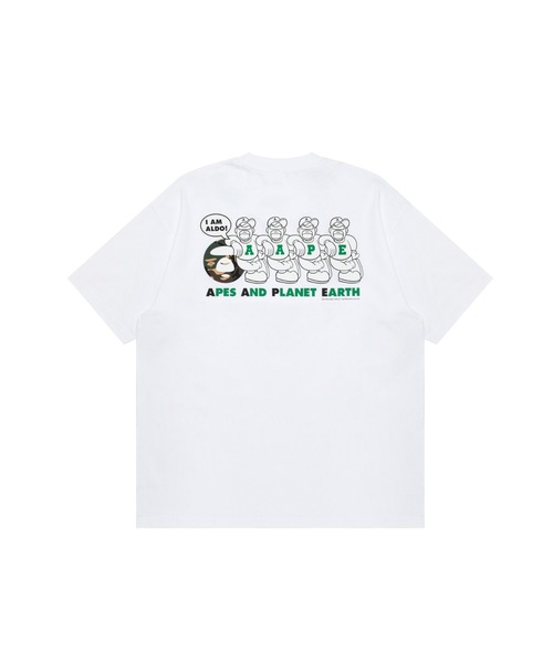 「AAPE BY A BATHING APE」 半袖Tシャツ LARGE グレー系その他2 メンズ_画像5
