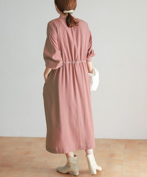 「URBAN RESEARCH DOORS」 長袖ワンピース MEDIUM ブラウン レディース_画像9