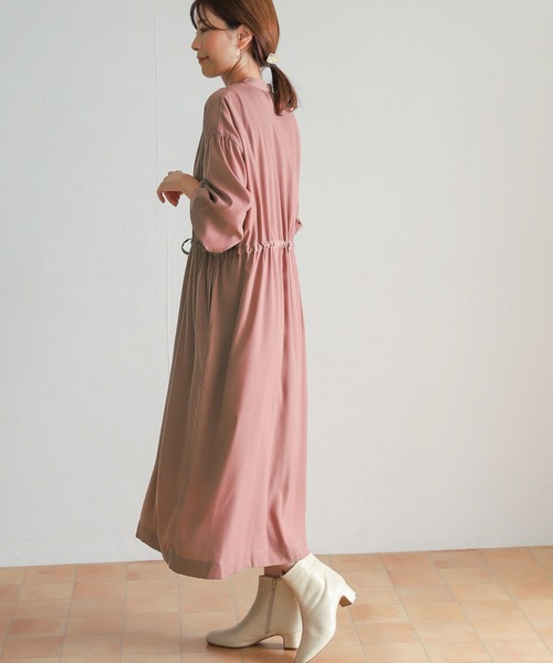 「URBAN RESEARCH DOORS」 長袖ワンピース MEDIUM ブラウン レディース_画像10