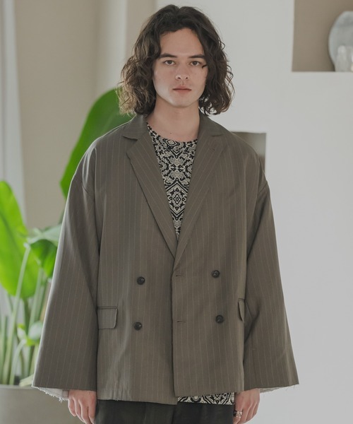「Casper John」 テーラードジャケット X-SMALL ネイビー メンズ_画像4