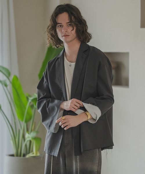 「Casper John」 テーラードジャケット X-SMALL ネイビー メンズ_画像5