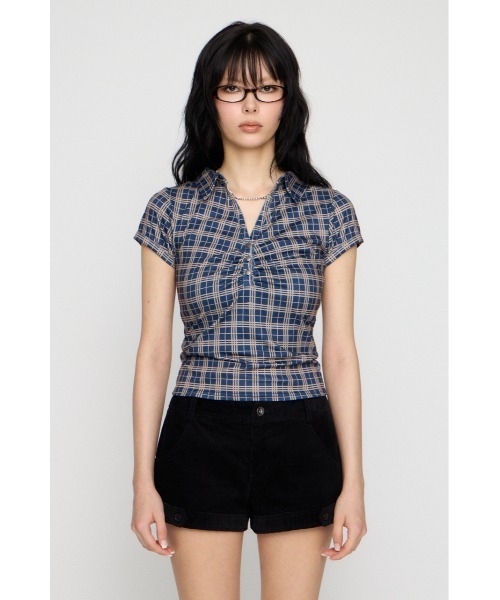 LAGUA GEM（ラグアジェム） tシャツ 半袖 CHECK COMPACT トップス 