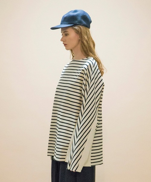 「my beautiful landlet」 長袖Tシャツ 0 キナリ メンズ_画像4