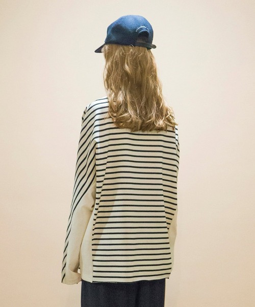 「my beautiful landlet」 長袖Tシャツ 0 キナリ メンズ_画像5