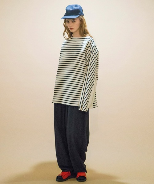 「my beautiful landlet」 長袖Tシャツ 0 キナリ メンズ_画像6