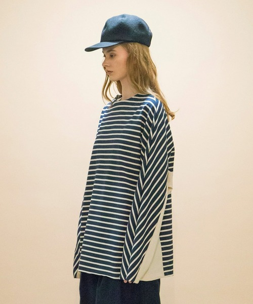 「my beautiful landlet」 長袖Tシャツ 0 キナリ メンズ_画像7