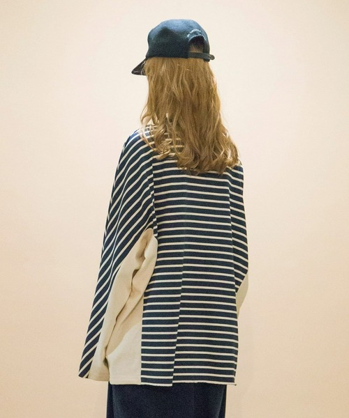 「my beautiful landlet」 長袖Tシャツ 0 キナリ メンズ_画像8