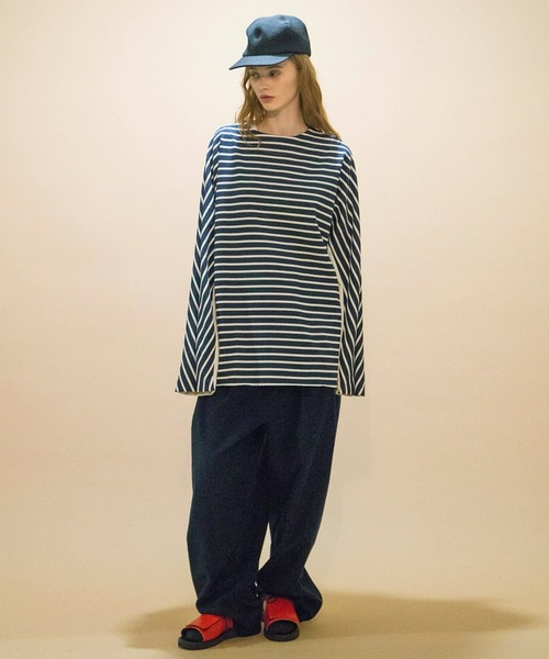 「my beautiful landlet」 長袖Tシャツ 0 キナリ メンズ_画像9