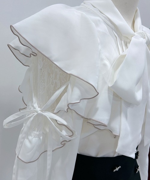 「DearMyLoveRose」 長袖ブラウス LARGE ホワイト レディース_画像6