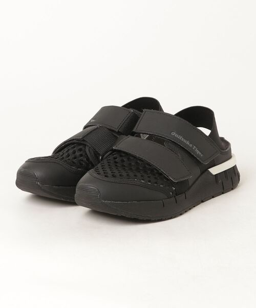 Onitsuka Tiger スポーツサンダル ブラック Onitsuka Tiger（オニツカタイガー） フラットサンダル 22.5 ブラック