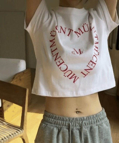 「MUCENT」 半袖Tシャツ SMALL ライトブルー レディース_画像2