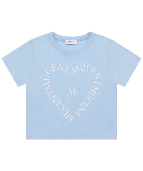 「MUCENT」 半袖Tシャツ SMALL ライトブルー レディース_画像5