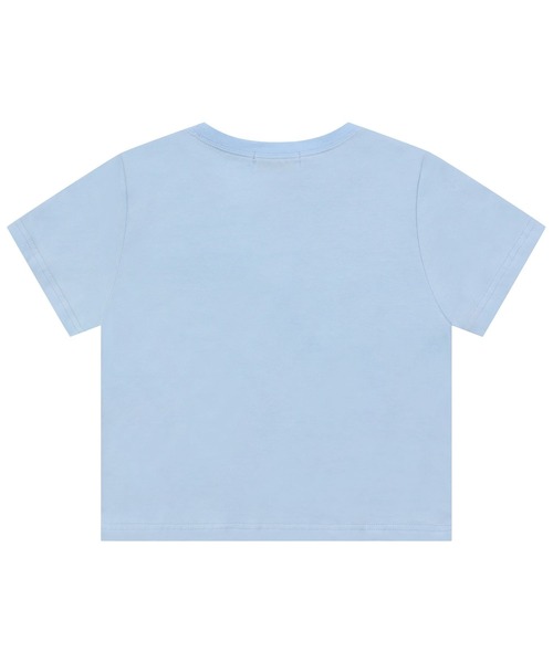 「MUCENT」 半袖Tシャツ SMALL ライトブルー レディース_画像6