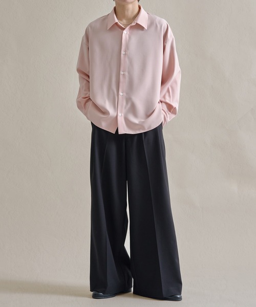 「epnok」 長袖シャツ LARGE ピンク メンズ_画像2