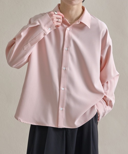 「epnok」 長袖シャツ LARGE ピンク メンズ_画像6