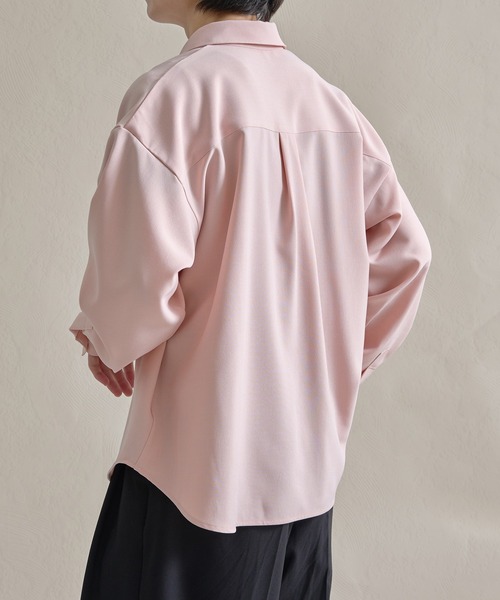 「epnok」 長袖シャツ LARGE ピンク メンズ_画像7