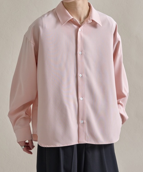 「epnok」 長袖シャツ LARGE ピンク メンズ_画像8