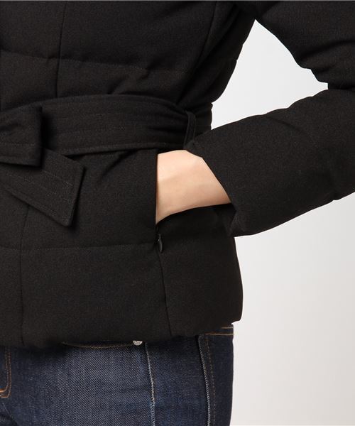 ダウン ダウンジャケット フォックスファーショートダウンコート Viaggio ポリエステル100％