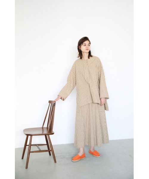 スカート Stripe Flare Skirt ストライプフレアスカート 定番の冬ギフト