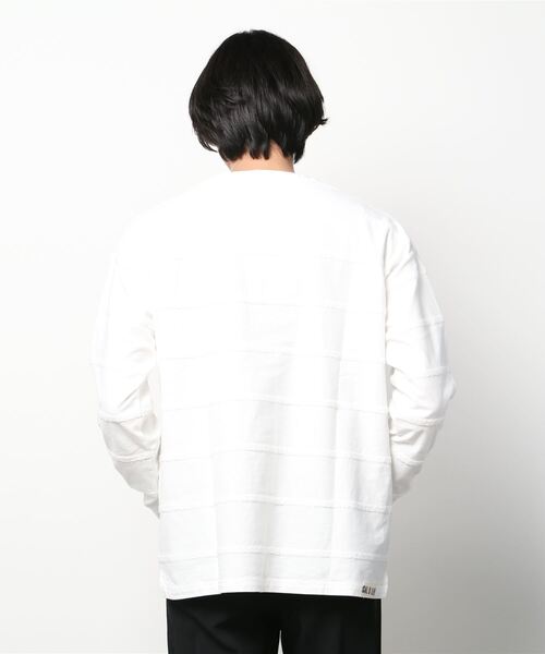 CAL O LINE（キャルオーライン） tシャツ ケーブルストライプロング