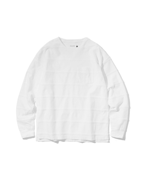 CAL O LINE（キャルオーライン） tシャツ ケーブルストライプロング