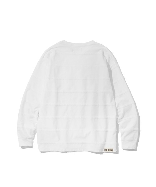 CAL O LINE（キャルオーライン） tシャツ ケーブルストライプロング