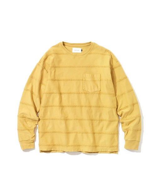 CAL O LINE（キャルオーライン） tシャツ ケーブルストライプロング