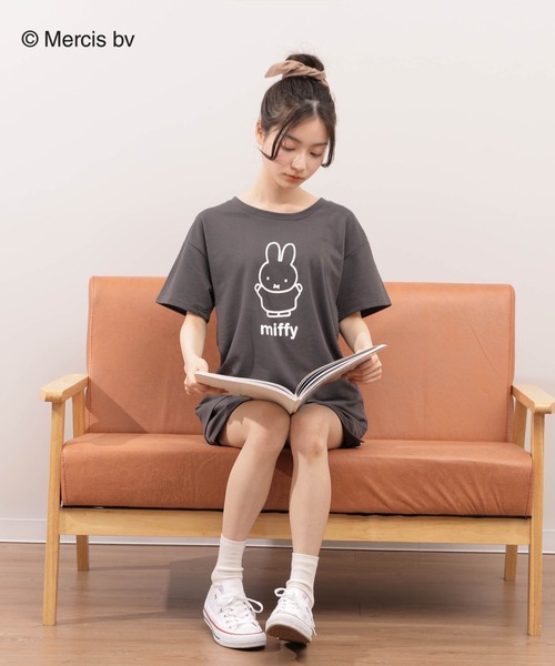 ルームウェア パジャマ 「Miffy」ミッフィープリント 裏毛ルームウェア