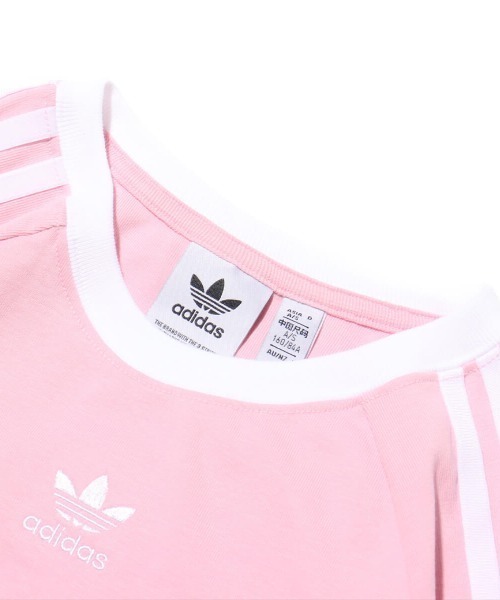 adidas ピンク ストライプ Tシャツ adidas ホワイト ピンクストライプ Tシャツ M - メルカリ