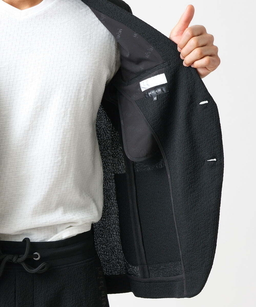 MICHEL KLEIN HOMME ジャケット テーラードジャケット ブランドロゴ