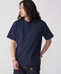tシャツ 「WEB限定」SHIPS: ワンポイント ロゴ バーズアイ ヘンリーネック Tシャツ 24SS メンズ｜ZOZOTOWN Yahoo!店