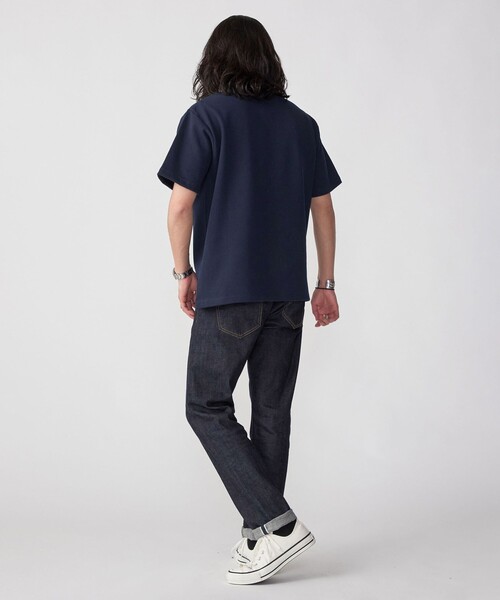 tシャツ 「WEB限定」SHIPS: ワンポイント ロゴ バーズアイ ヘンリーネック Tシャツ 24SS メンズ | SHIPS | 08