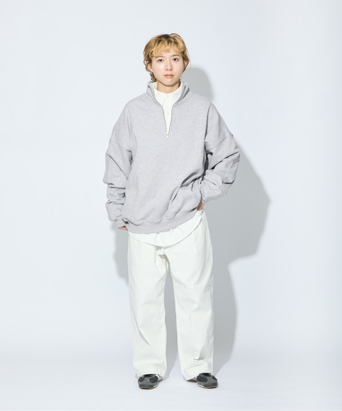 marryme, トレーナー、スウェット meltum トレーナー スウェット 「ZOZO限定」HALF ZIP SWEAT