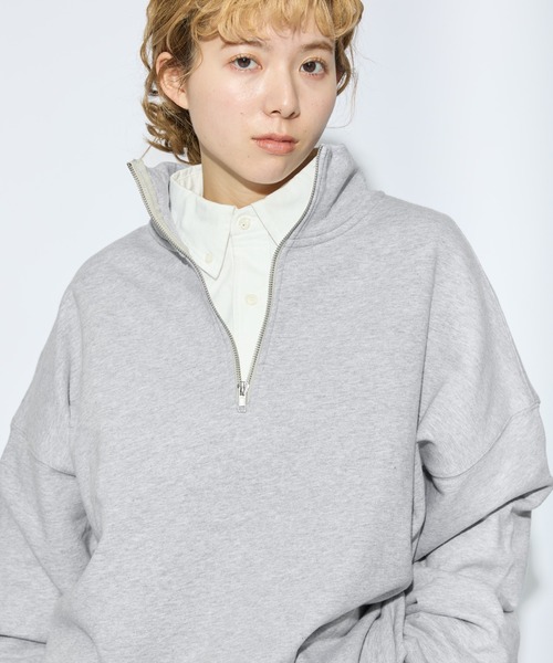 meltum（メルタム） トレーナー スウェット 「ZOZO限定」HALF ZIP