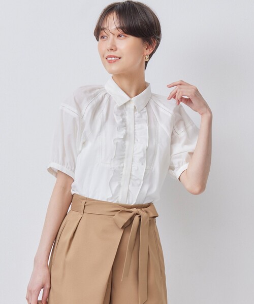 組曲（KUMIKYOKU） ブラウス シャツ 「WEB限定」ナチュラルローン