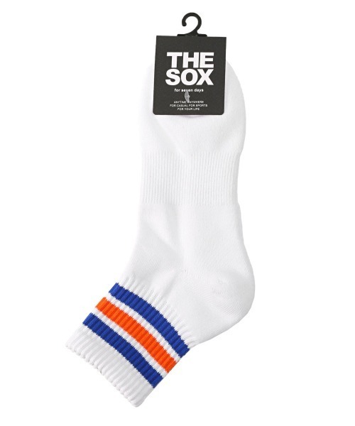 THE SOX 靴下 THESOX(ザソックス)配色3本ラインショートソックス