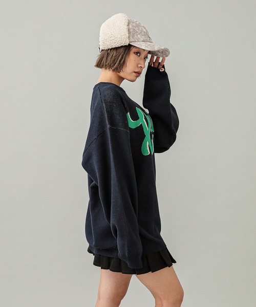 特価❣️Mロゴが可愛いニット新品未使用❣️ X-girl ニット セーター LOGO JACQUARD KNIT TOP レディース