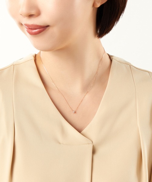 VENDOME AOYAMA（ヴァンドーム青山） ネックレス K10PG ダイヤモンド