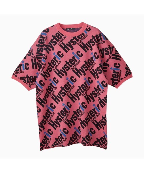 HYSTERIC GLAMOUR」 ニットワンピース FREE ピンク レディース 