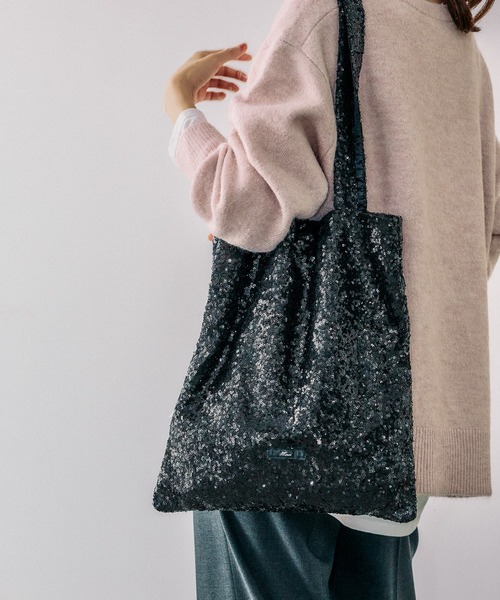 GLOBAL WORK トートバッグ スパンコールトートBAG/124081