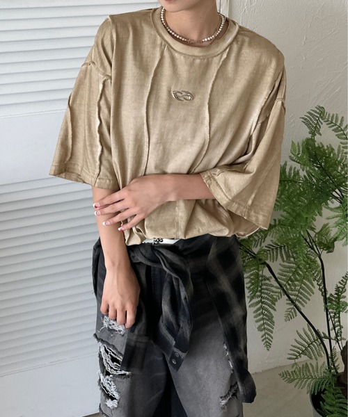 tシャツ オーバーロック加工TEE メンズ レディース : ZOZOTOWN Yahoo